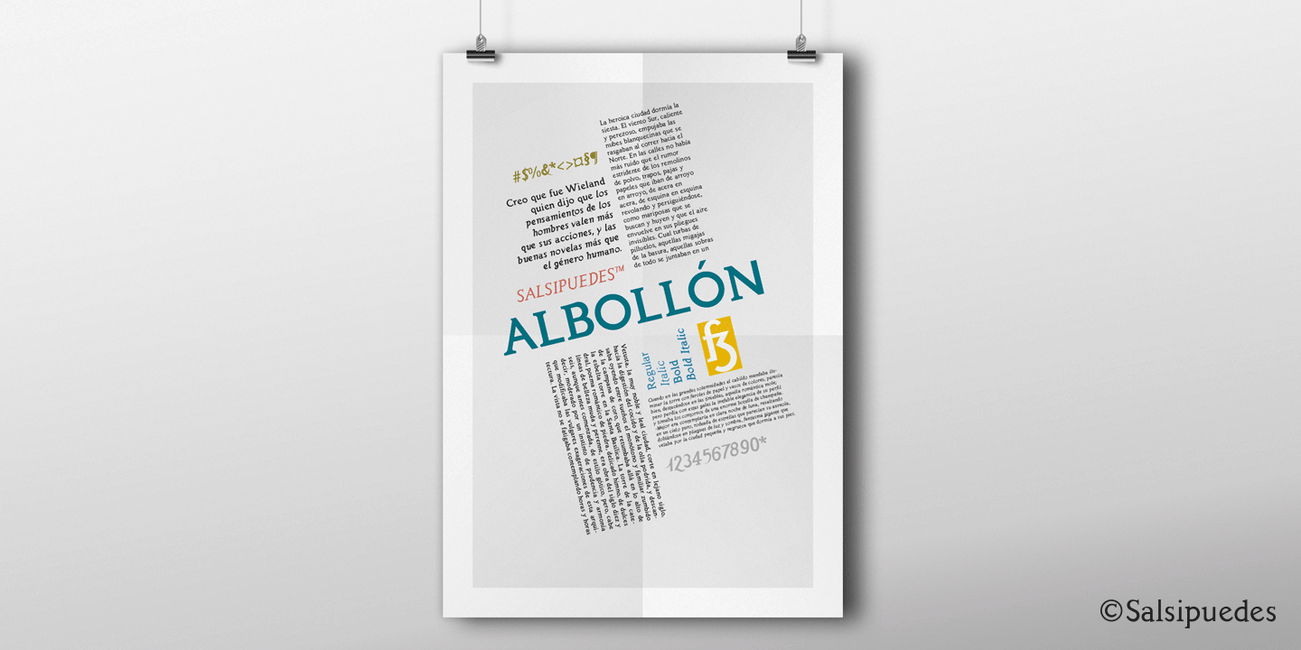 Albollon Typeface