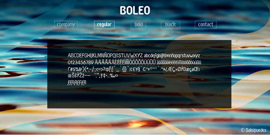 Boleo Typeface