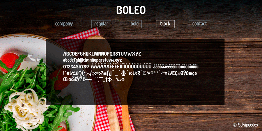 Boleo Typeface