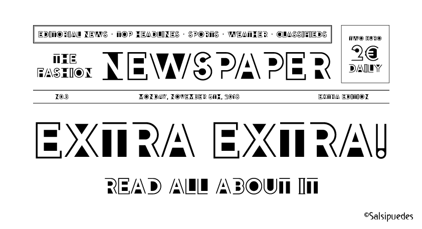 Salsipuedes Typeface